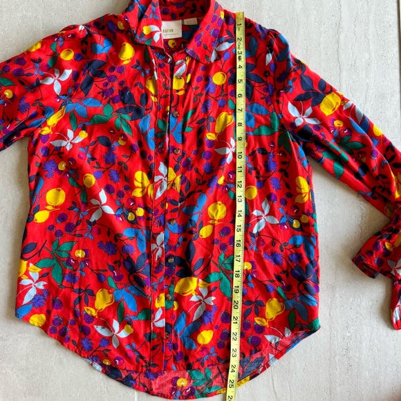 Anthropologie Maeve Blithe Fruit and Floral Blouse Size 4 - Picture 9 of 9